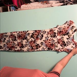 Skin tight floral dress
